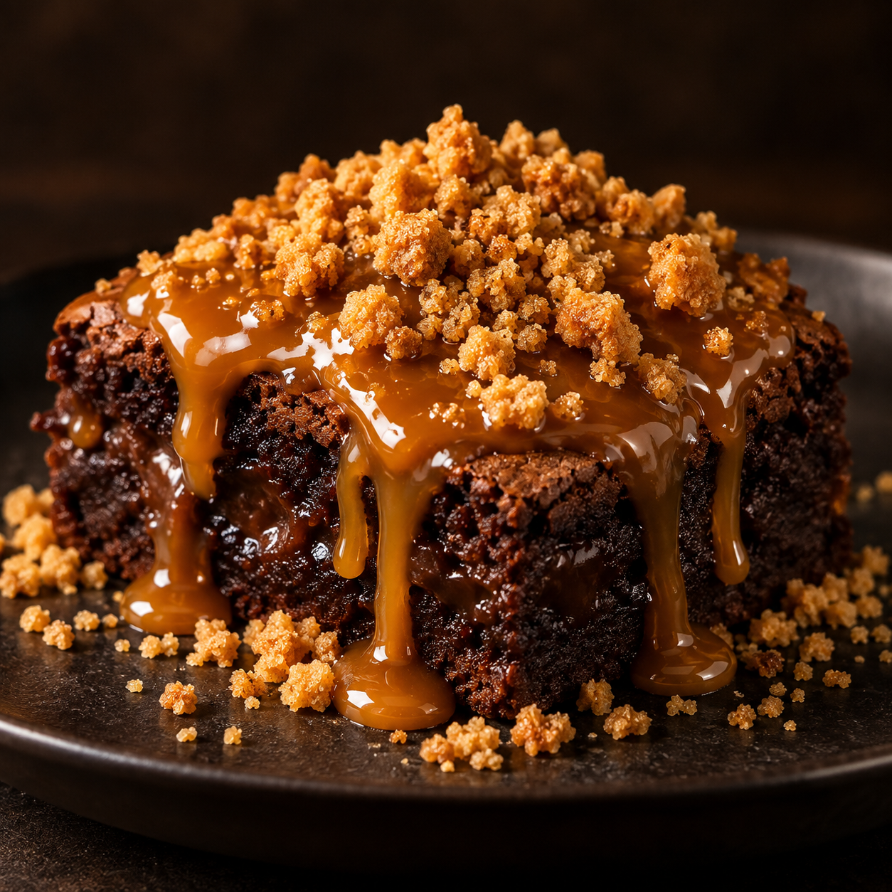 Brownie com Caramelo